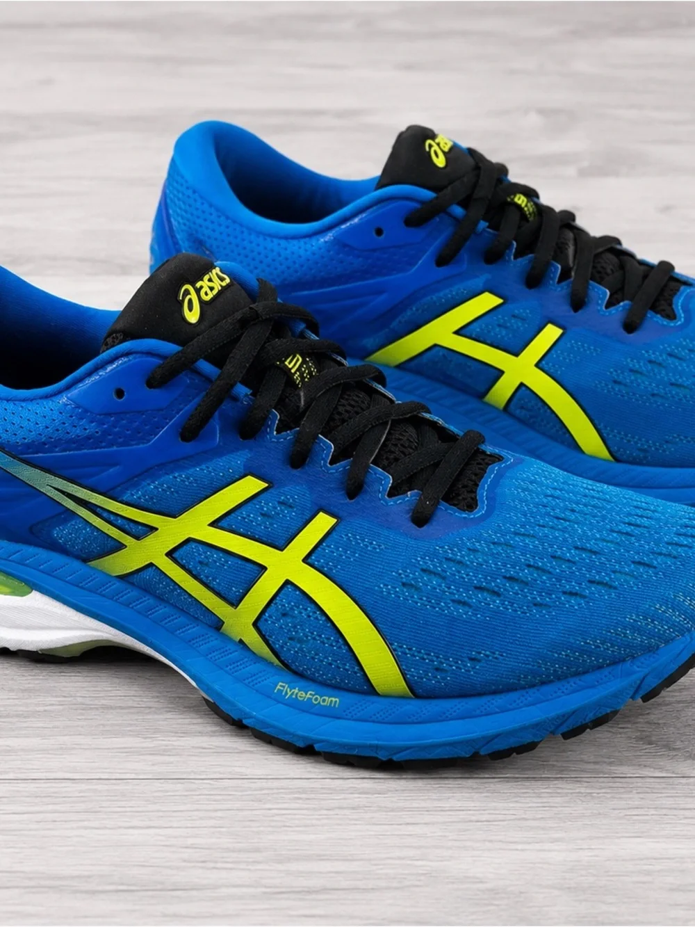 ASICS GT-2000 9 Men’s Blue & Lime Running Shoes Size 11.5 Sneakers Athletic